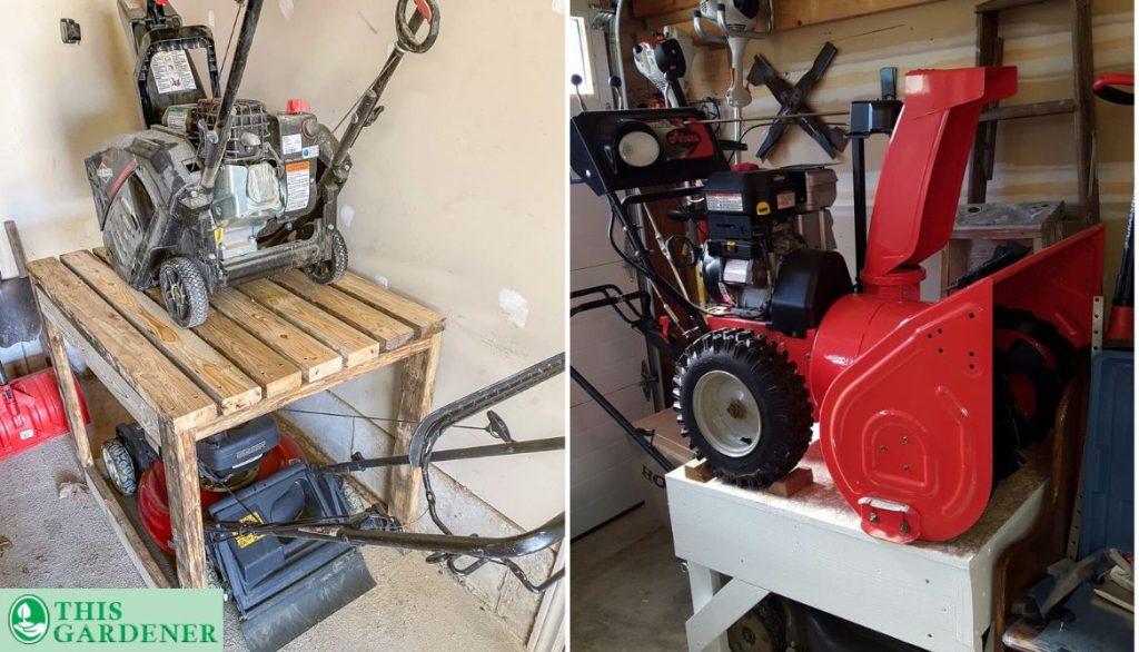 Move Your Equipment to a Snowblower Storage Location