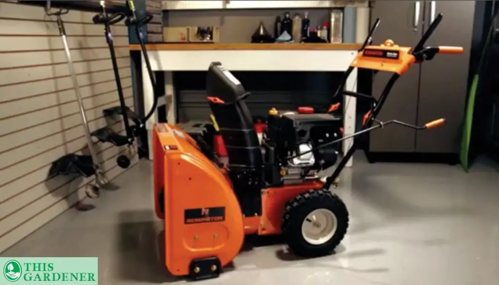 Storing a Snowblower in a Garage or Shed