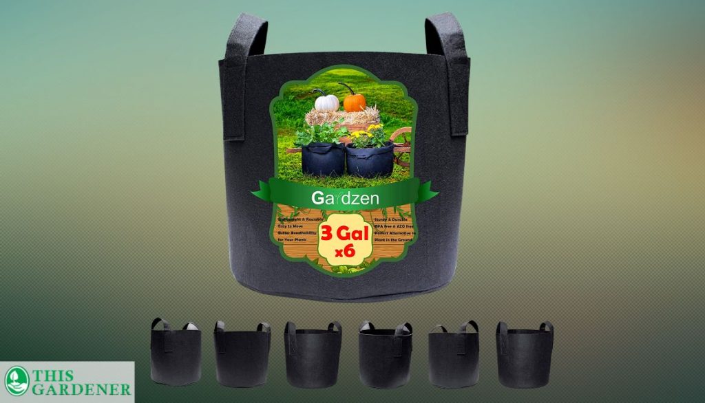 Best Grow Bags for Zucchini Gardzen 6-Pack 3 Gallons