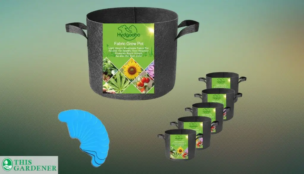 Best Organic Grow Bags HYDGOOHO 1 Gallon 5-Pack