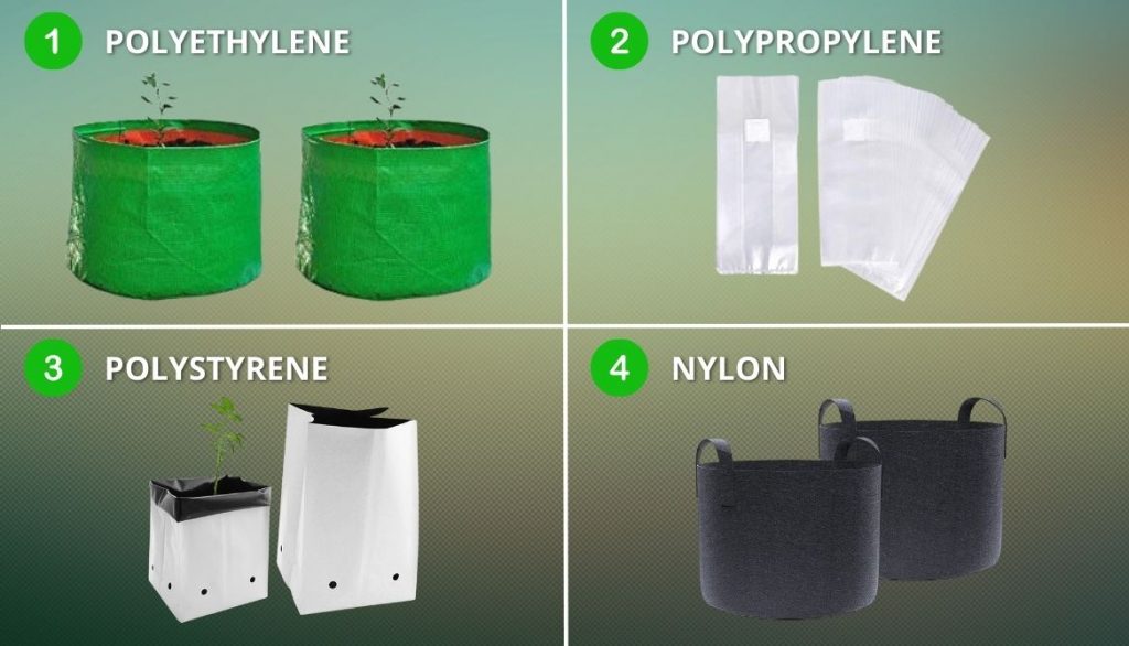 Four Main Types Of Grow Bags