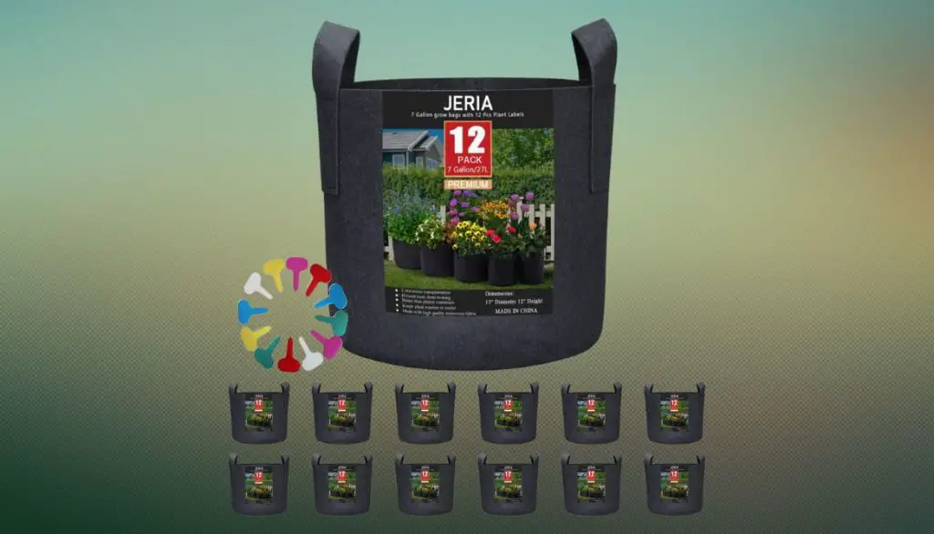 JERIA 12-Pack 5 Gallon, VegetableFlowerPlant Grow Bags