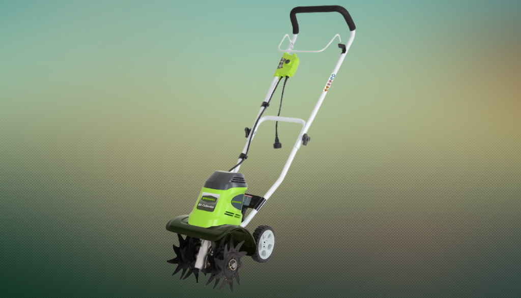 Greenworks 8 Amp 10-Inch Corded Tiller, 27072