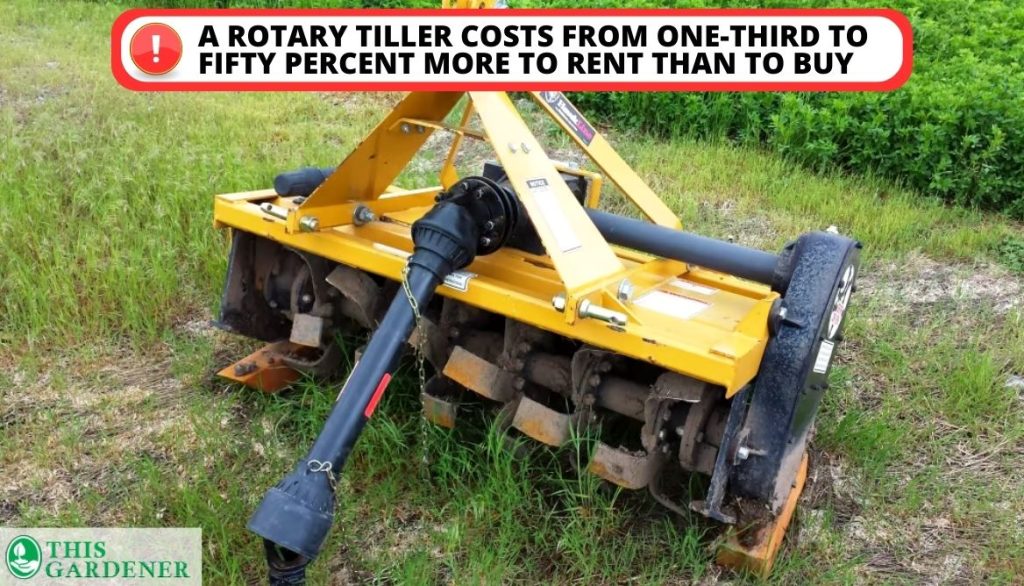 How much does a tiller cost to rent
