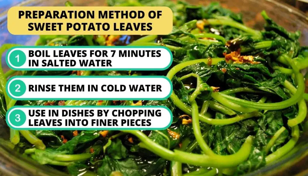 Easy Preparation Method Of Sweet Potato Leaves
